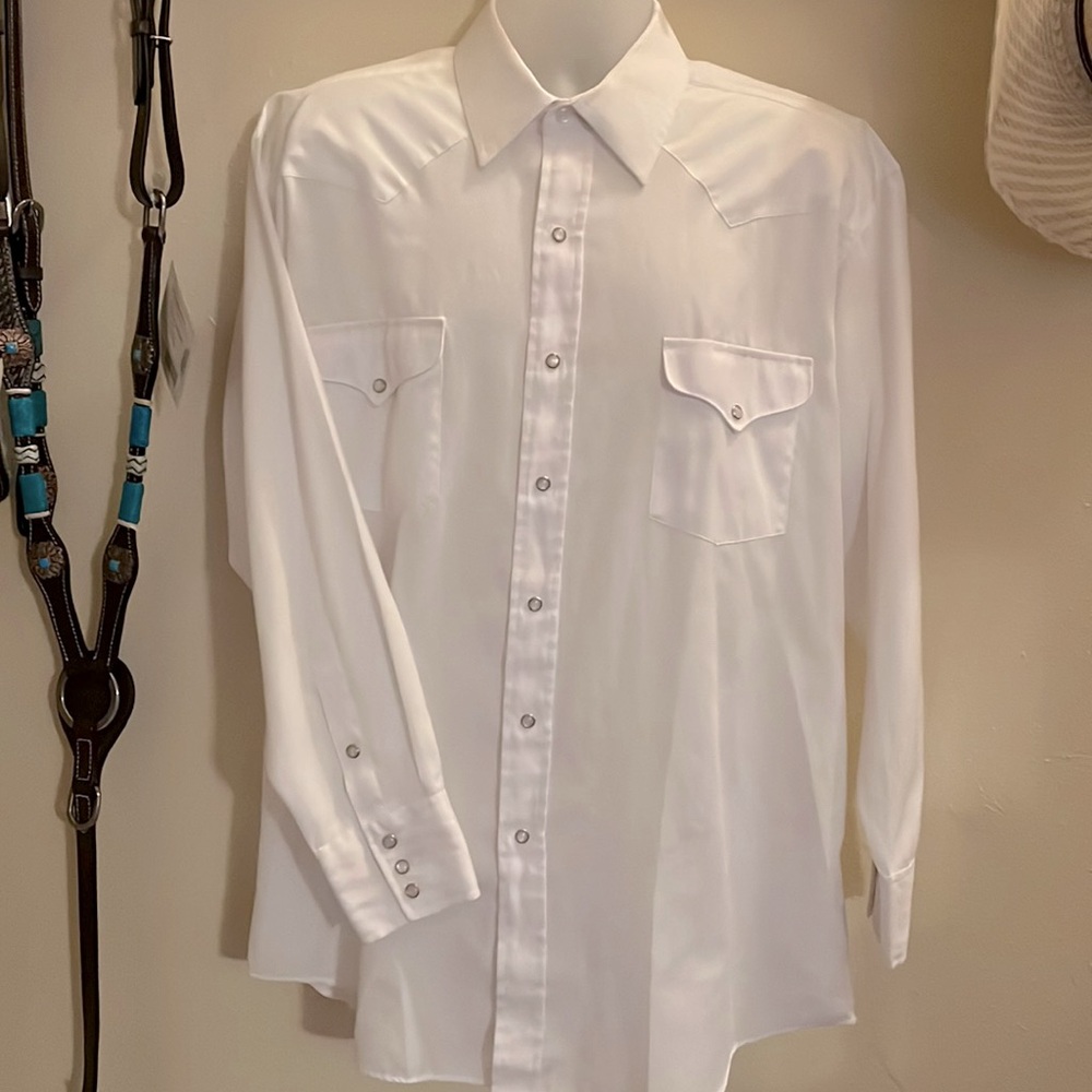 Panhandle Slim White Men's Western Button-Down Shirt